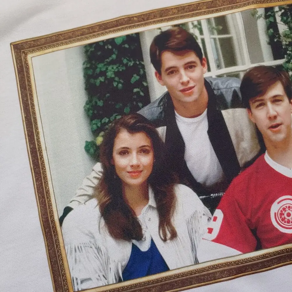 New T-Shirt FERRIS BUELLER'S Day Off PORTRAIT Gold Framed Portrait vtg 80s S-2XL