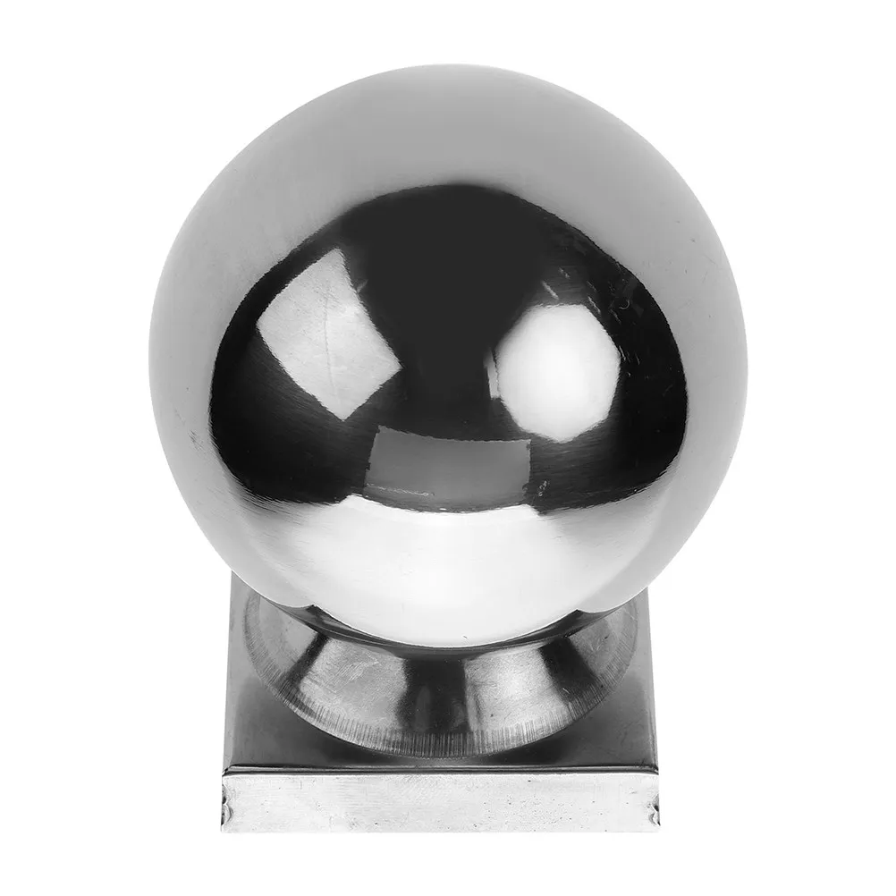50Mm Stainless Steel Ball Handrail Post End Caps Outdoor Stairway Guardrail Tube Sealing Covers Metal Railing Caps