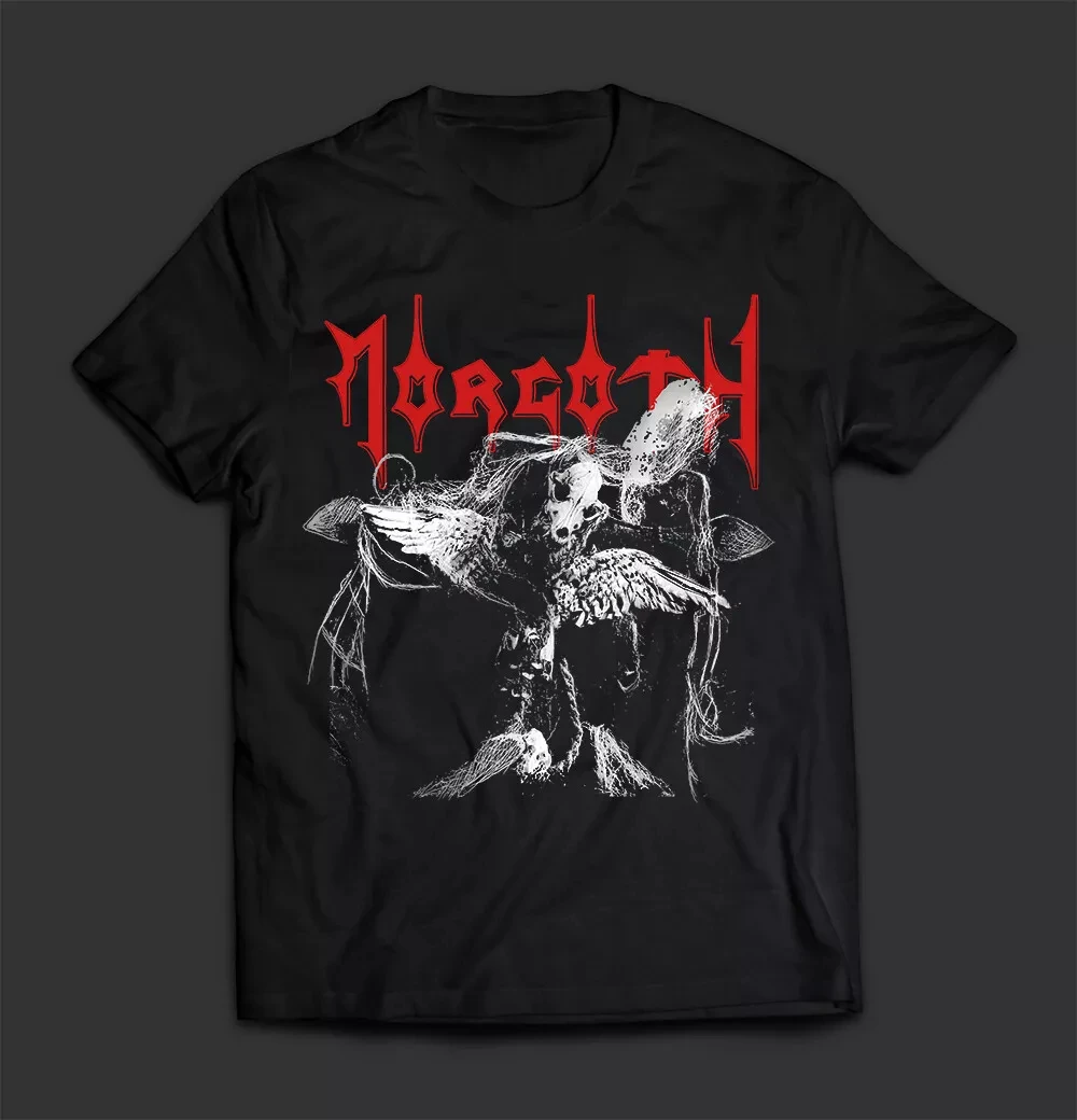 

MORGOTH Cursed футболка американская группа певица футболка мужская мода уличный хип-хоп рок с короткими рукавами женский хлопковый топ