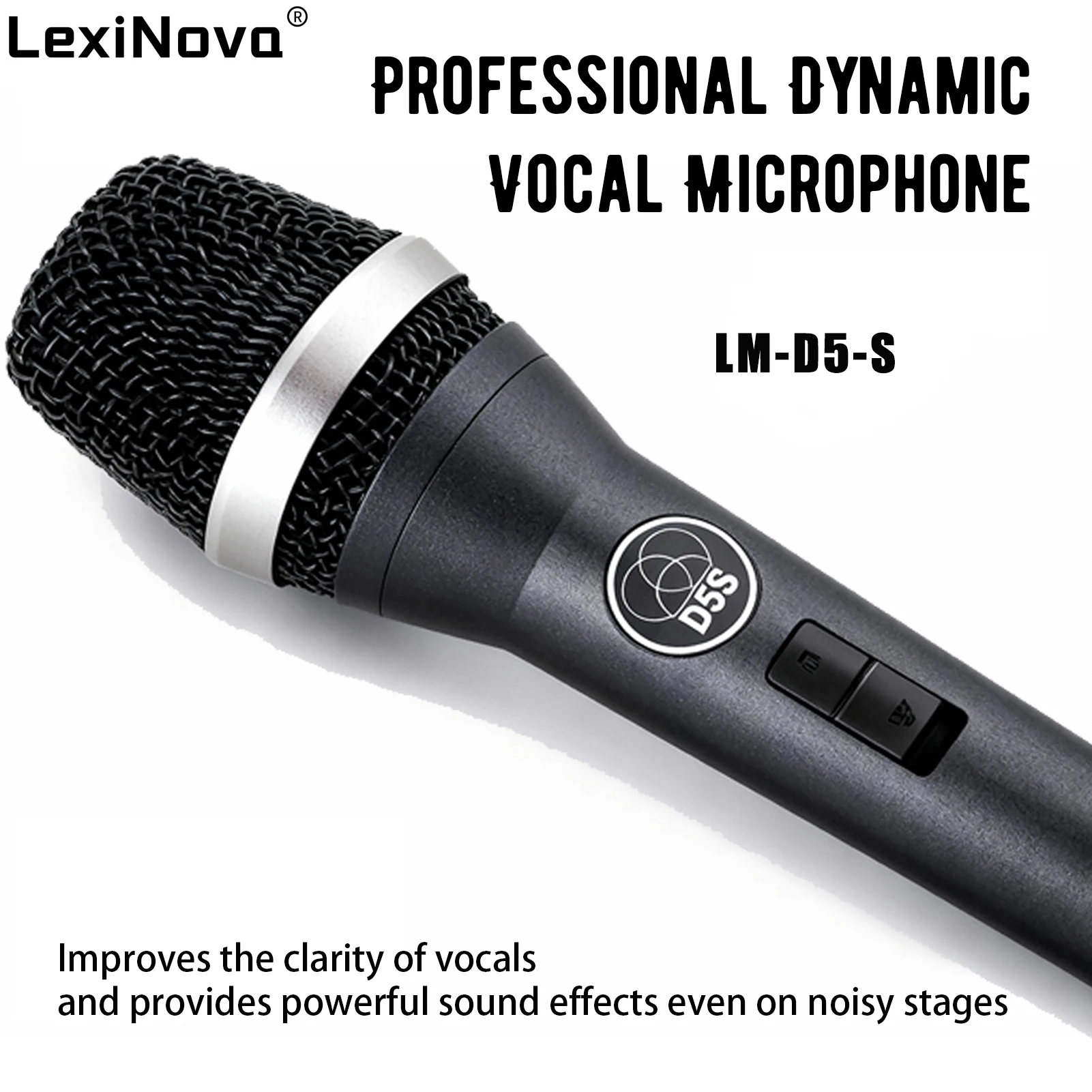 New Laser LMD-5S Hypercardioid Mic Professional Singing Performance Dynamic Microphone Wired Sound Card Stage Gaming Accessories