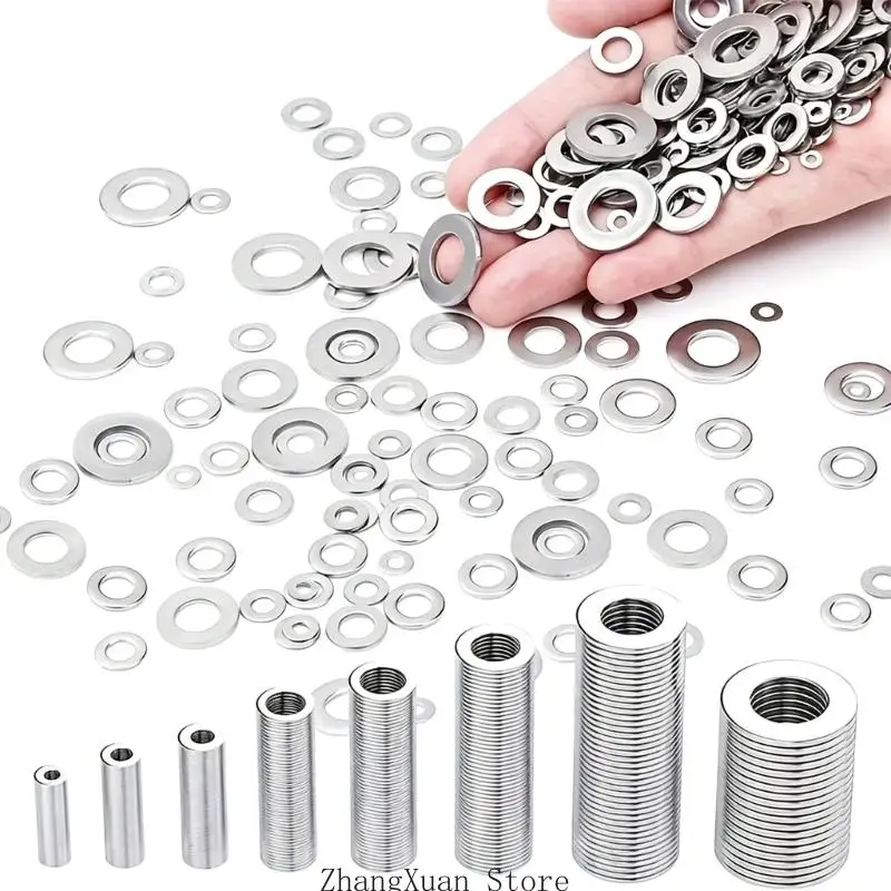 Sortiment an Flachscheiben-Hardware zur Lastverteilung an Schrauben 3XUF – Detail 8