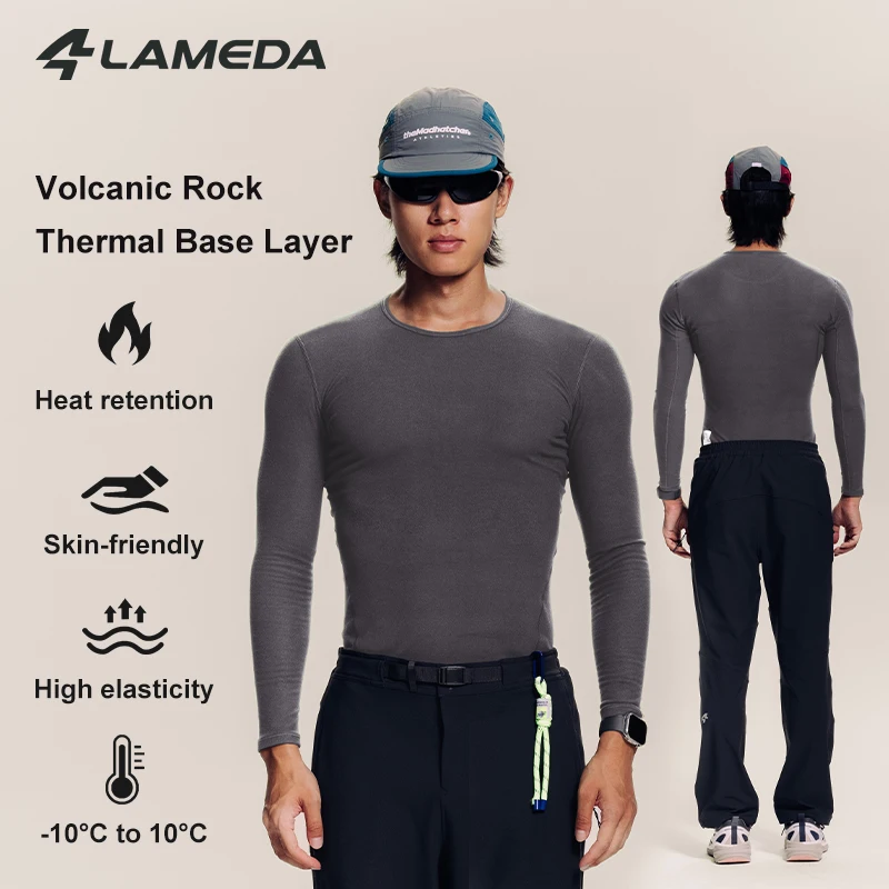 

Lameda Men's Cycling Warm Long Sleeve Bottom Shirt Underwear Cycling Jersey Lightweight Slim Fit Top Autumn Winter Jersey