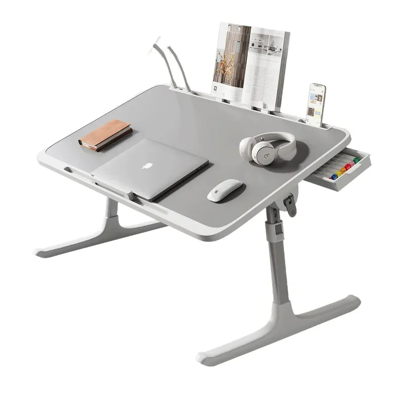 Foldable Lift Bedside Table Adjustable Laptop Desk for Dorm Bay Window Simple Study Stand Compact Bedroom Furniture