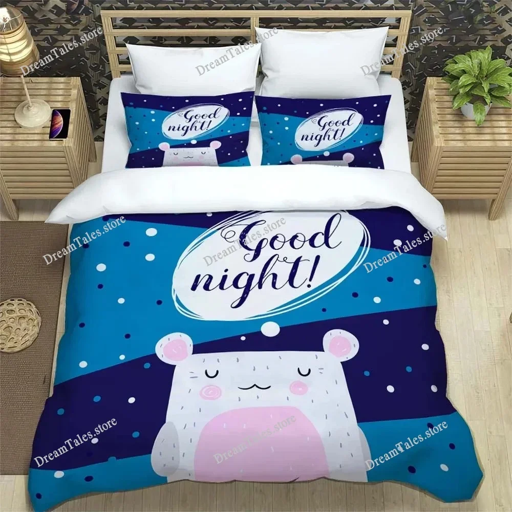

Cute Cartoon Print Pattern Bedding Set for Boys Soft and Comfortable Complete Size Customizable Comforter Bedding Sets741
