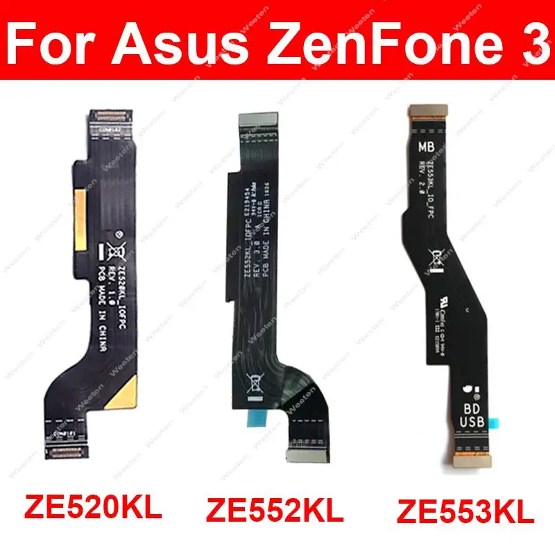 

Гибкий кабель для материнской платы ASUS ZenFone 3 ZE520KL ZE552KL ZenFone 3 Zoom ZE553KL, коннектор для материнской платы FPC, замена гибкого кабеля