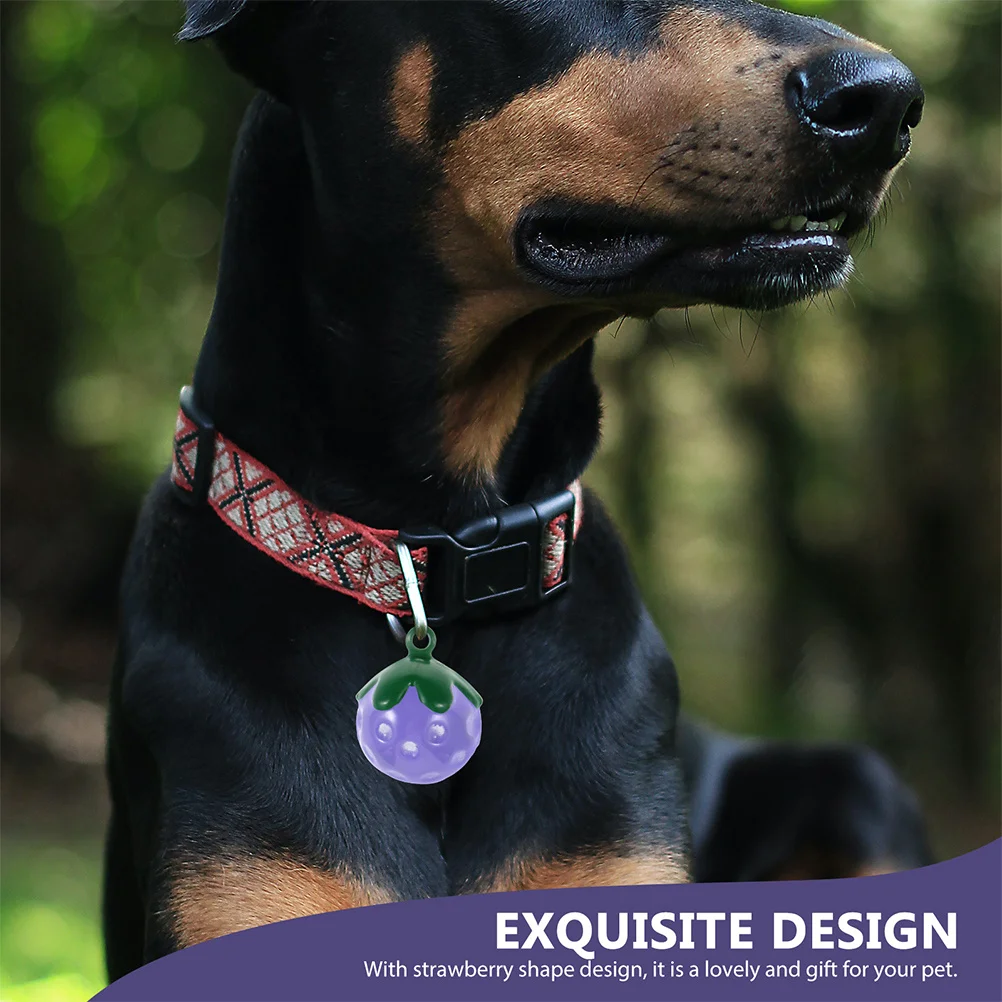 

5Pcs Cute Bells with Loud Sound for Dog Cat Collar Pendant Keychain Bracelet Craft DIY Charms Strawberry Charms