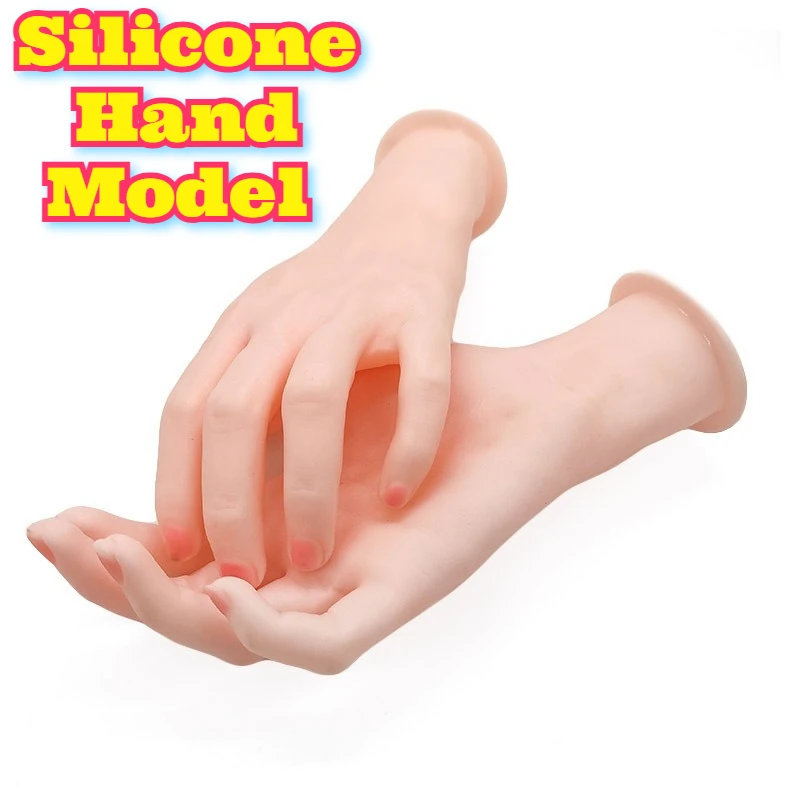 Silicone Hand Model Realistic Fake Hand Jewelry Display Nail Art Photography Studio Live Streaming Professional Display Prop New