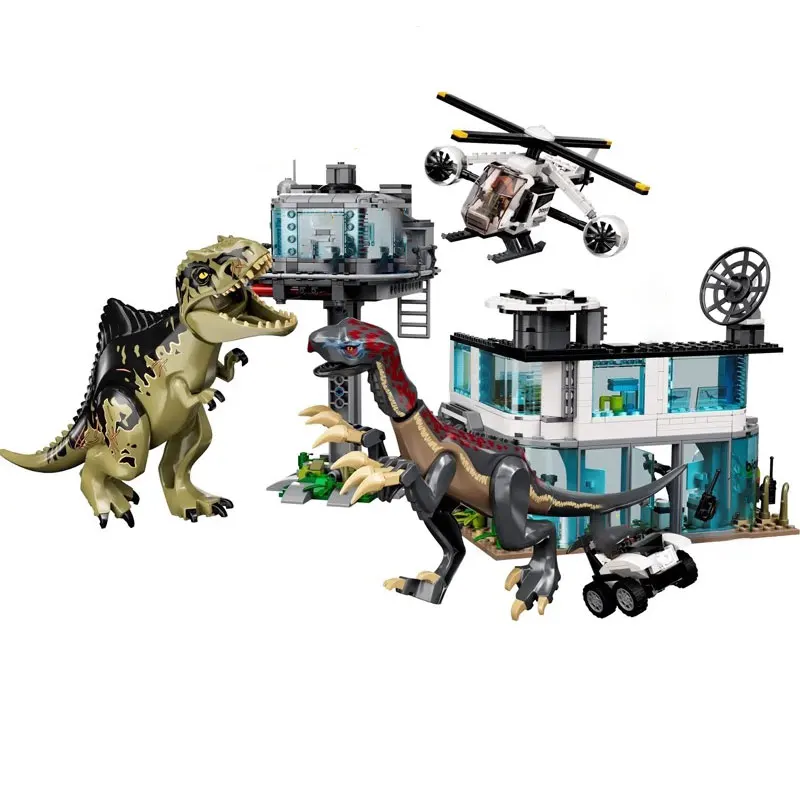Dinosauro giurassico Southern Behemoth Drago e falce Dragon Attack 76949 Tyrannosaurus Rex Building Blocks Giocattolo per bambini Ragazzo