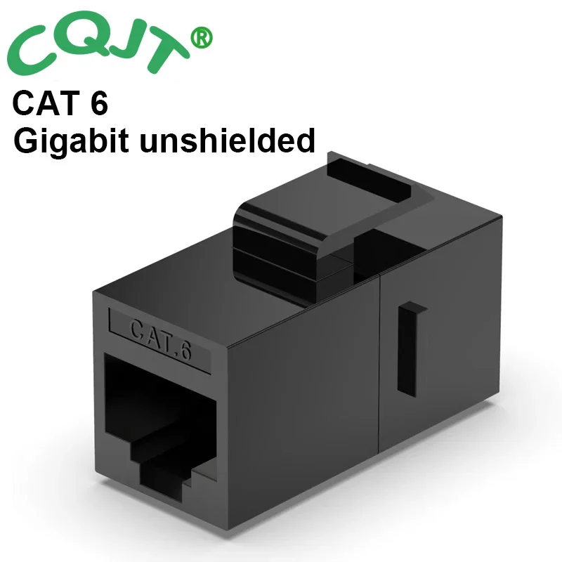 CAT6 Feed-Through Keystone Jack Coupler Shielded RJ45 CAT7 STP In-line Keystone Module Adapter Couplers