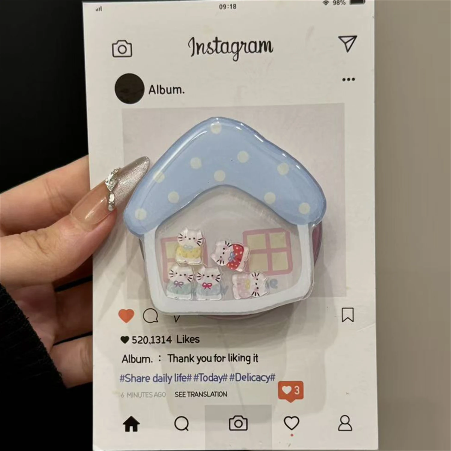 

Магнитная подставка Shake the cute cat для Magsafe Grip Tok Griptok, кронштейн, держатель для телефона, поддержка IPhone, Samsung, Pad Smart Tok