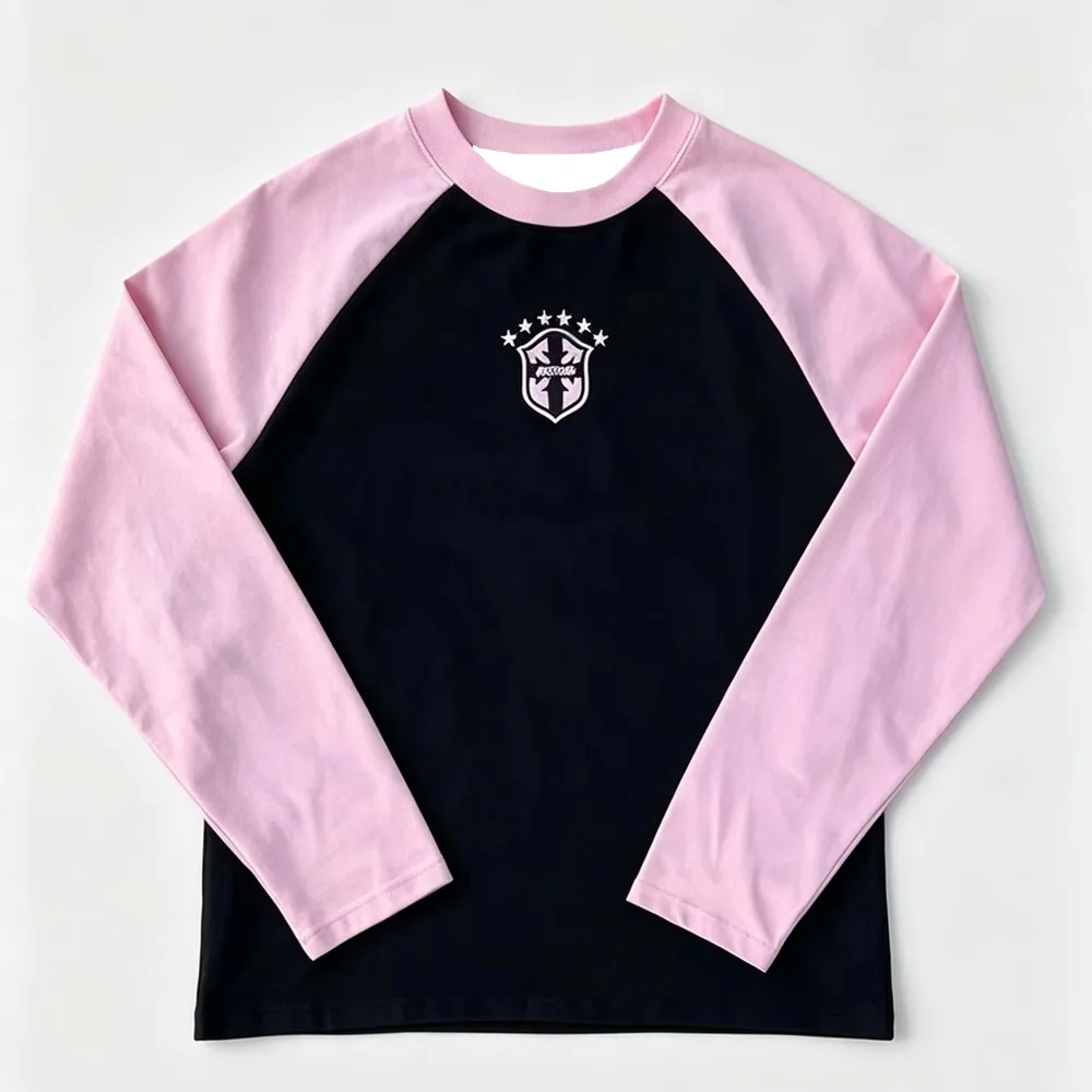 Spring and Autumn Unisex Long Sleeved Round Neck T-shirt 3D Printed Polyester Fiber Casual Sports Street Men and Women Loose Top
