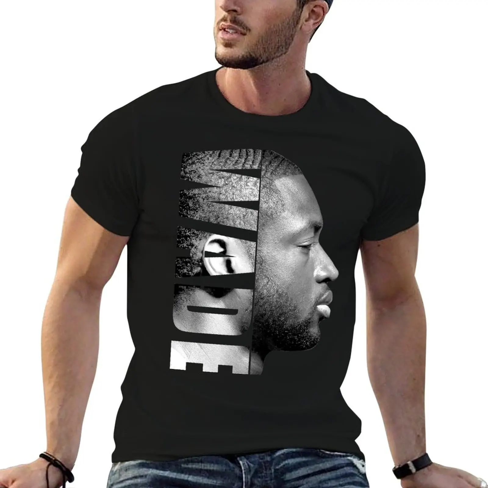 

Dwyane Wade - Black / White T-Shirt graphic t shirts for man anime t shirts for man printed t shirts for man T-Shirt