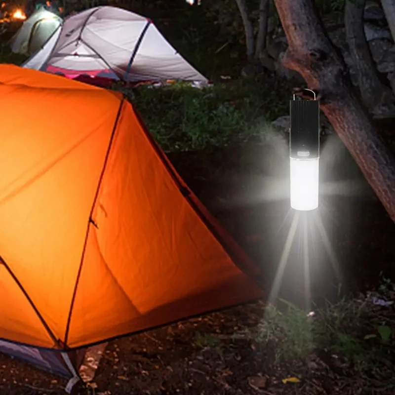 Guirxiété lumineuse LED portable pour tente de camping, lampe de poche, lumière de randonnée, plusieurs modes d'éclairage, extérieur