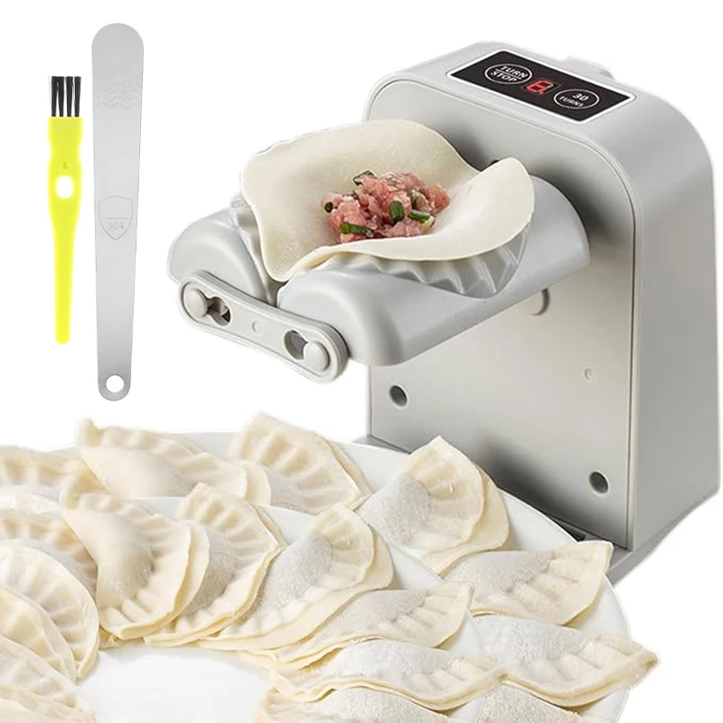 Máquina eléctrica para hacer dumplings, máquina automática recargable para hacer dumplings, máquina para hacer dumplings eficiente para el hogar, cocina, restaurante, pastelería