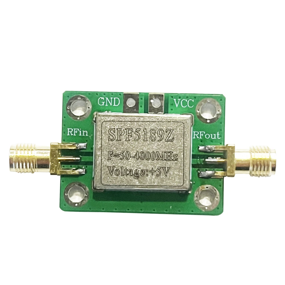 SPF5189 LNA 50-4000MHz/5-6000mhz RF Low Noise Broadband Signal Amplifier 0.6dB/20dB Gain RF Signal Receiver Module Shield Board