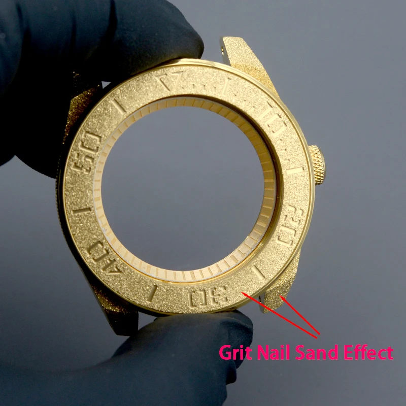 gold-grit-nail-sand-effect-watch-case-with-sapphire-glass-100m-fit-nh34-7s26-4r35-4r36-nh35-nh36-for-king-samurai-series