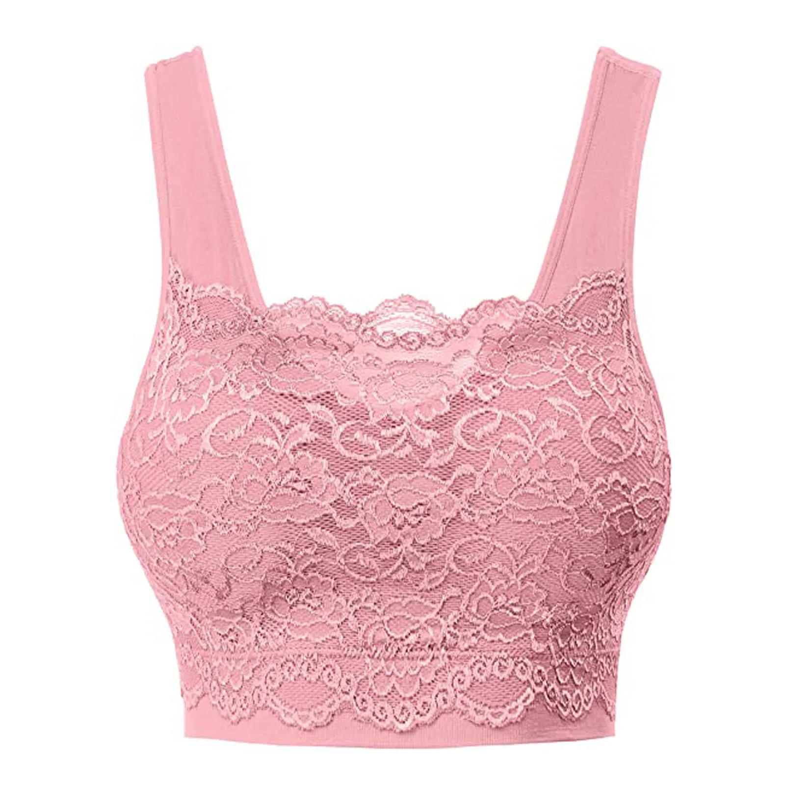 Sexy Lace Push Up Bra Gather Push Up Body Shaping Bralette Underwear Seamless Sport Crop Top Backless Vest 2024 Female Camisole