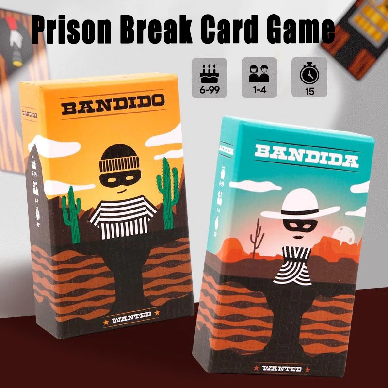 

2026 Hot Bandido Bandida Board Game 1-4 Players Strategy Puzzle Card Game For Kids & Adults Party Family Fun Strategy Game