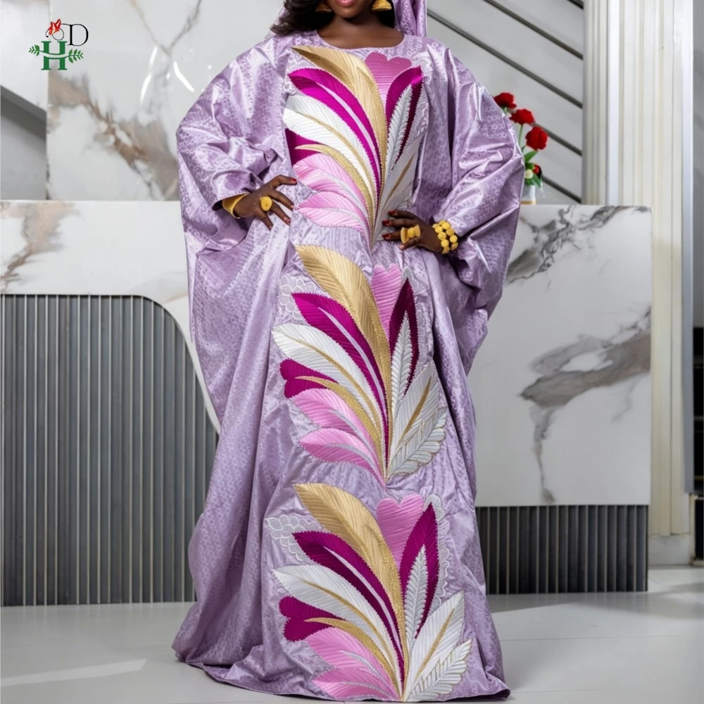 

H&D Dresses on Clearance Sale African Dresses for Woman Boubou from Nigeria Original Embroidery Bazin Riche Turkey Dress Wedding