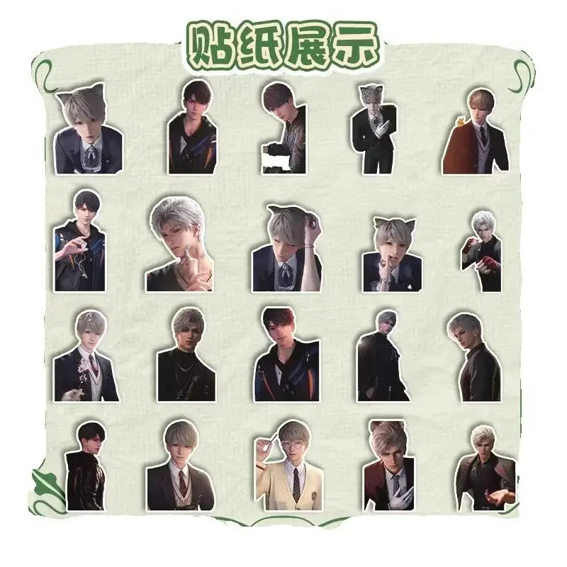 40 feuilles amour et espace profond autocollant étanche Rafayel Sylus Zayne Xavier bricolage téléphone ordinateur portable Art papier autocollants