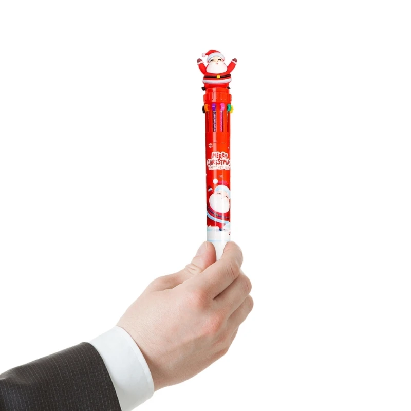 Y1UB Multicolor Pen 10-in-1 Retractable Ballpoint Pen for Kid Reward