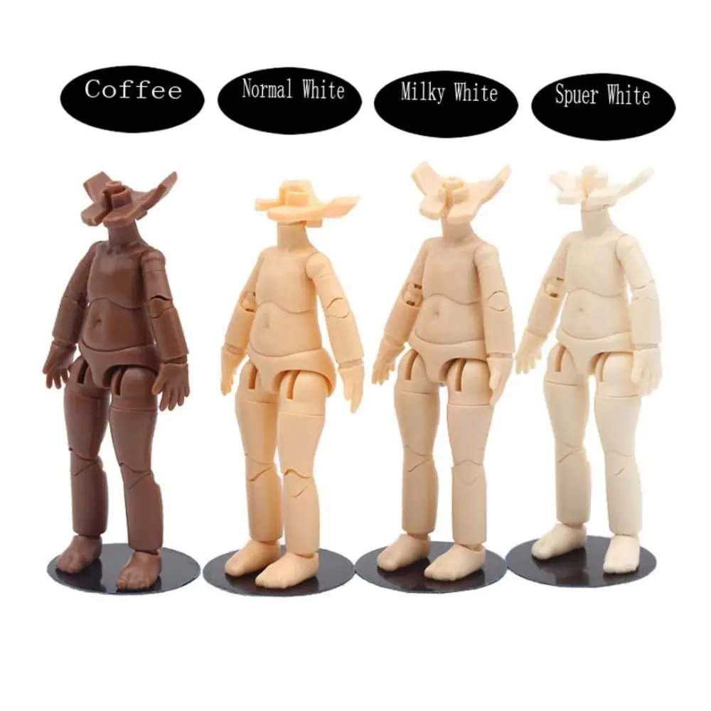 

Girls Gift Multi Joints Ob11 Doll Body Movable Dress Up DOD Body 10.5cm Multi-skinned Doll Model 1/12 Bjd