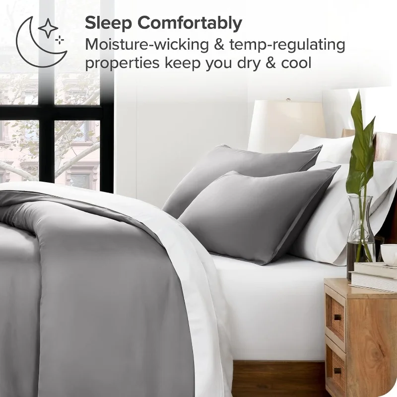 3pcs Lyocell Duvet Cover Set Luxury Solid Silky Cooling Bedding Set(no Sheet) Quilt Cover+Pillowcases Twin Queen King Home Use