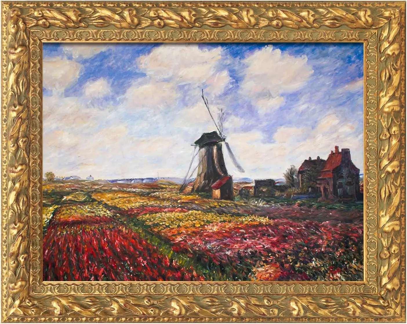 

Gold Ornate Frame for 16x20 Canvas Paintings, Antique Wood Picture Frame for Oil Art, Wall Decor