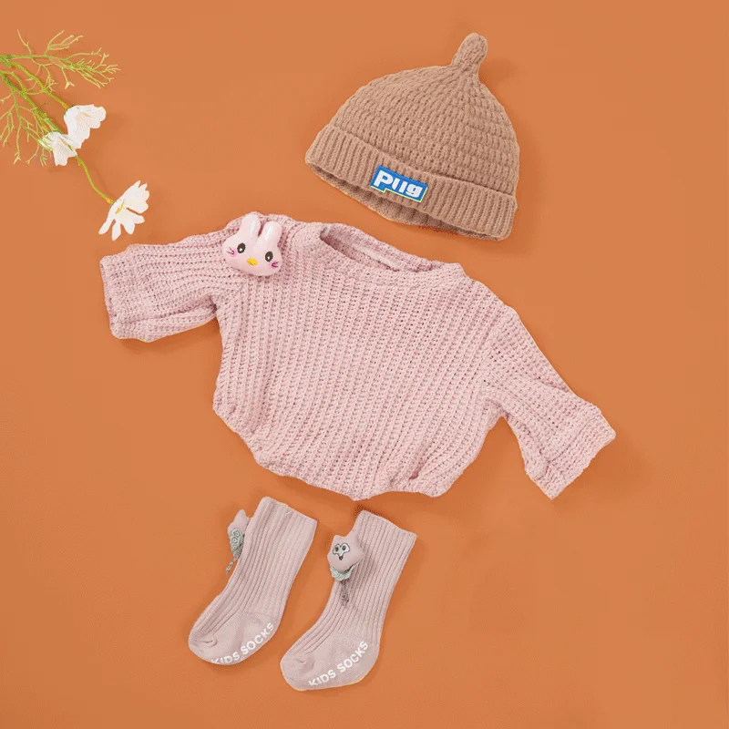 Fashion Doll Clothes for 22inch Reborn Doll 55cm Baby Reborn Clothes Accessories Girls Kids Doll Dress Up DIY Toy Birthday Gifts