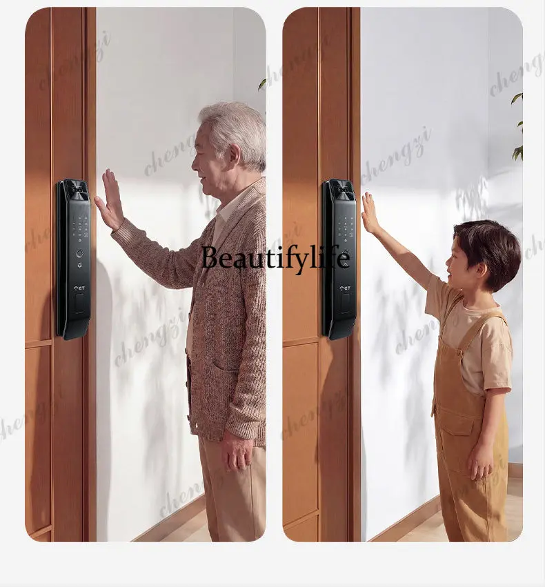Smart home palm vein 3D facial recognition visual anti-theft password monitoring fingerprint lock