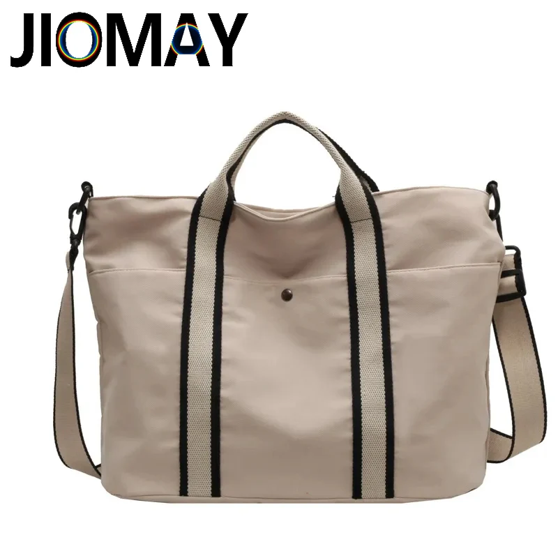 JIOMAY Handbags For Women Designer Luxury Beach Bag ​High Quality 2024 Lightweight Large Capacity Canvas Shoulder Bag Travel Bag