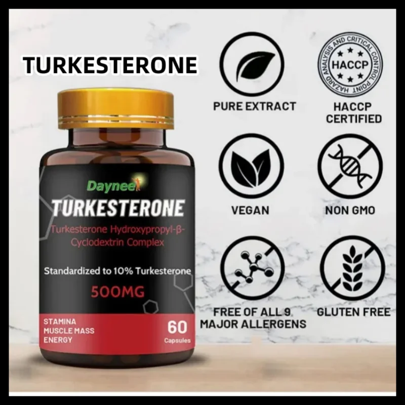 Turkesterone Capsule Mass Gainer Stamina Muscle Masse Nergy Fat Increasing Tablets Man Fat Growth Weight Gain for Men\'s Health