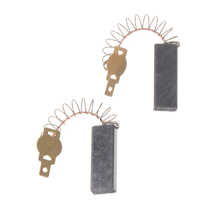 2pcs Spring And Wires Electric Motor Carbon Brushes For Dust Collector Cleaner