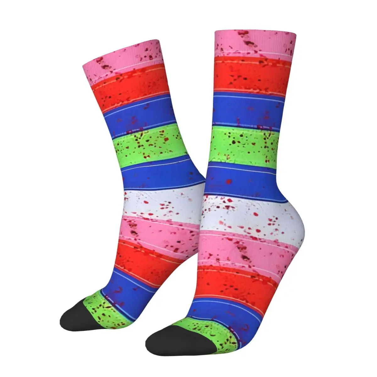 Happy Funny Men's Socks Casual Chucky Stripes Halloween Horror Sock Graphic Women's Sock Spring Summer Autumn Winter