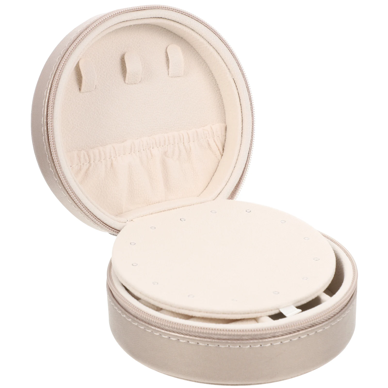 

Portable Jewelry Box Organizer Travel Compact Storage Case For Earrings Necklaces Rings Trinkets With Mirror Durable Gift Small