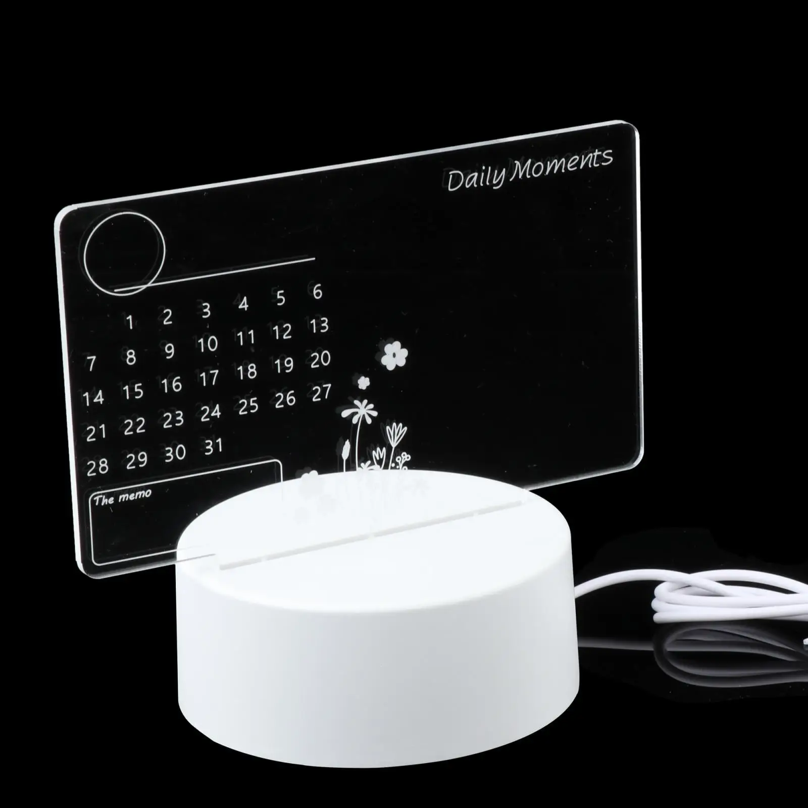 USB Message Board Lamp with Pen LED Note Board for Wedding Decoration