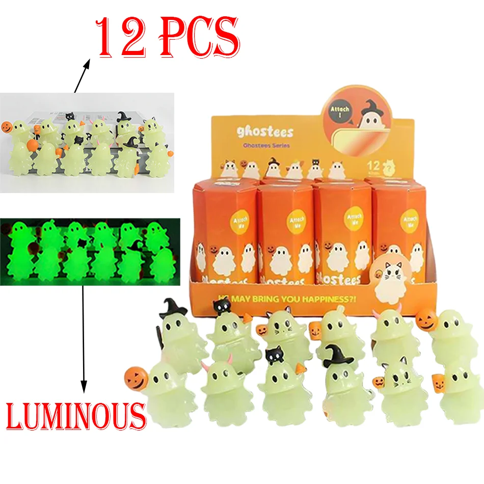 

Хэллоуин призрак маленькие люди украшение для смартфона призрак слепая коробка мини настольное украшение детский подарок на Рождество и день рождения