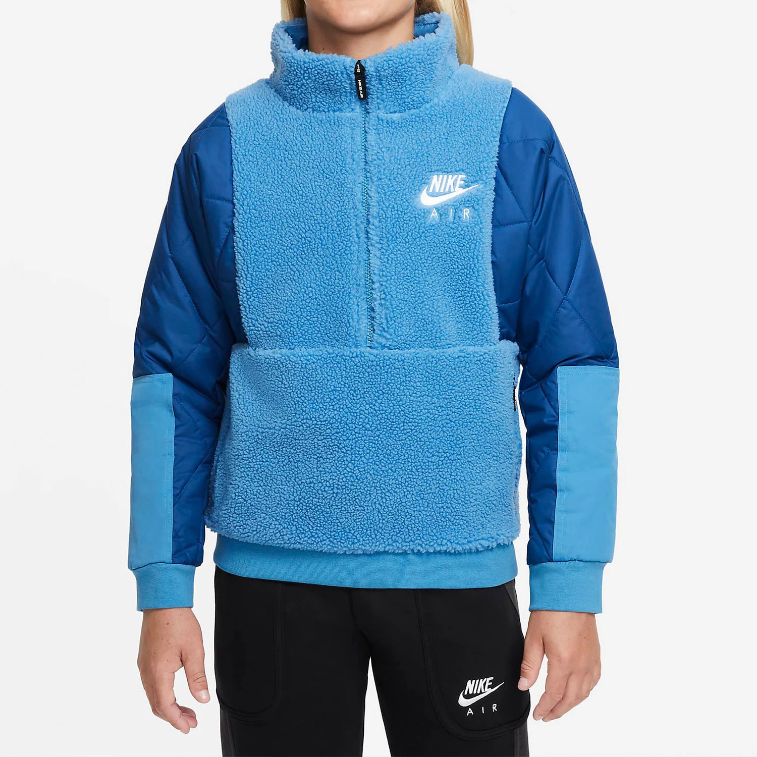 

Nike Official Boys' New Autumn Fleece Half-Zip Top DJ5498-469