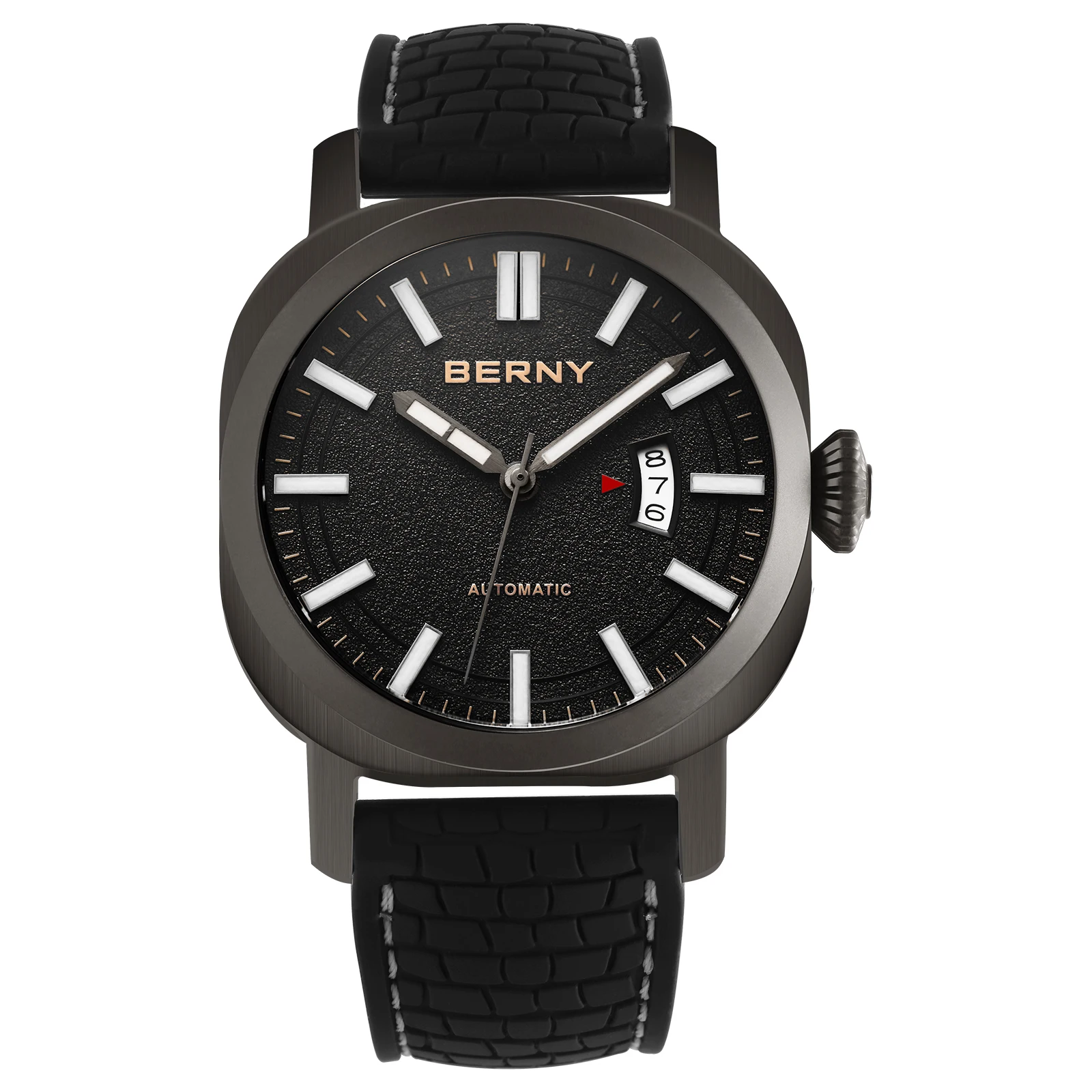 BERNY Automatic Watch for Men Sapphire Mechanical Male Watch Miyota 8215 10ATM Waterproof Wristwatch Sapphire Sport Men Watches