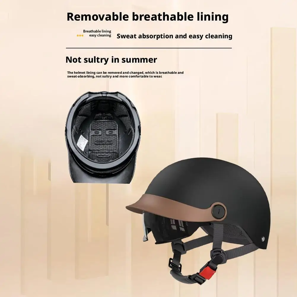 

Lightweight ABS Safety Helmet With Double Sunshade Removable Breathable Lining UV Blocking For Bicycle Motorcycle Scooter E0C3