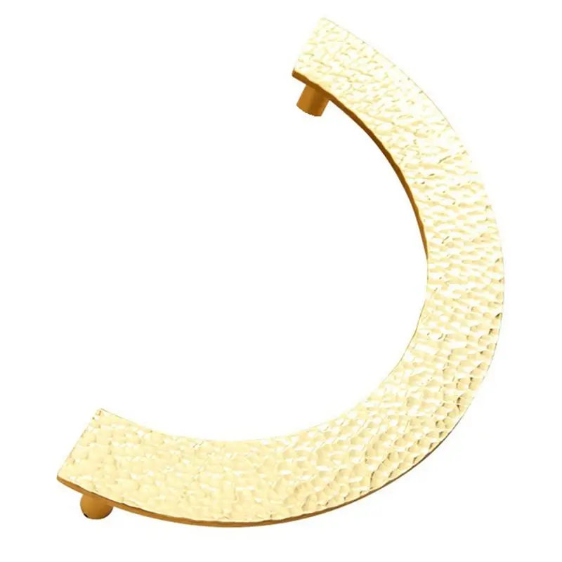 [HOT!A34R】 Hand-Hammered Semi-Circular Cabinet Door Handles Table Drawer Handles Modern Handles Furniture Hardware Accessories