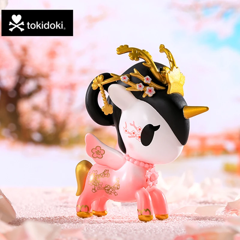 Tokidoki Cherry Blossom Unicorn 2 Series Blind Box Cute Action Anime Figures Collection Model Toys Birthday Gift Caixas Supresas