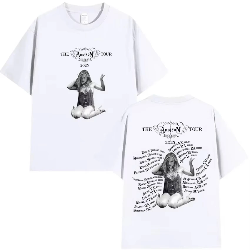 2025 الرسومات القوطية جولة أديسون Y2K التي شيرت أديسون راي ملابس الرجال Harajuku عالية الجودة تي شيرتات قطن ملابس الشارع للجنسين #6