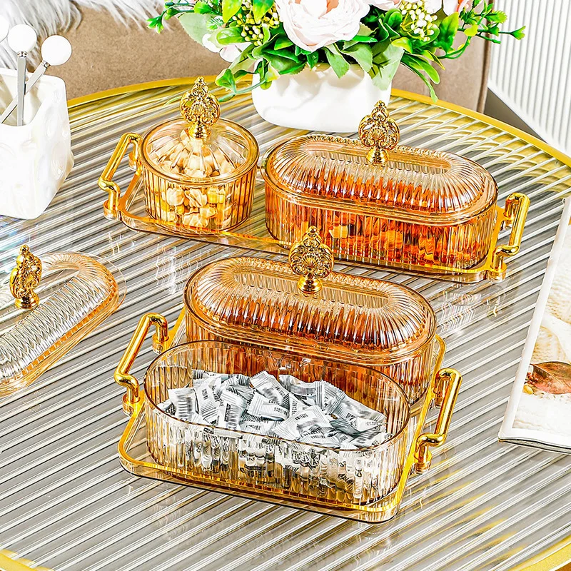 Leichter, luxuriöser 3-stöckiger Obstteller im europäischen Stil: Beliebter Heimgebrauch für Süßigkeiten, Desserts, Couchtische/Wohnzimmer,