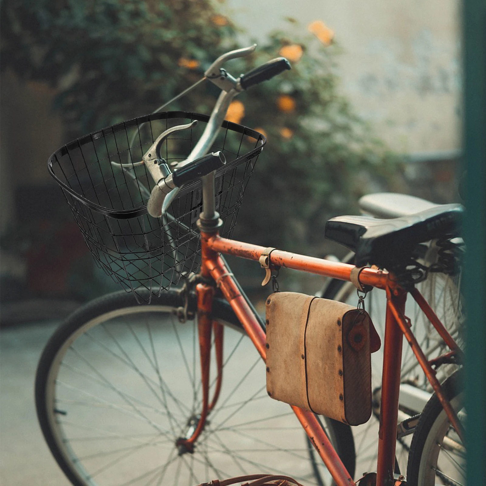 

Heavy Duty Bike For Electric Bikes Strong Metal Bicycle Basket Detachable Rear Basket For Adult Knee Scooters