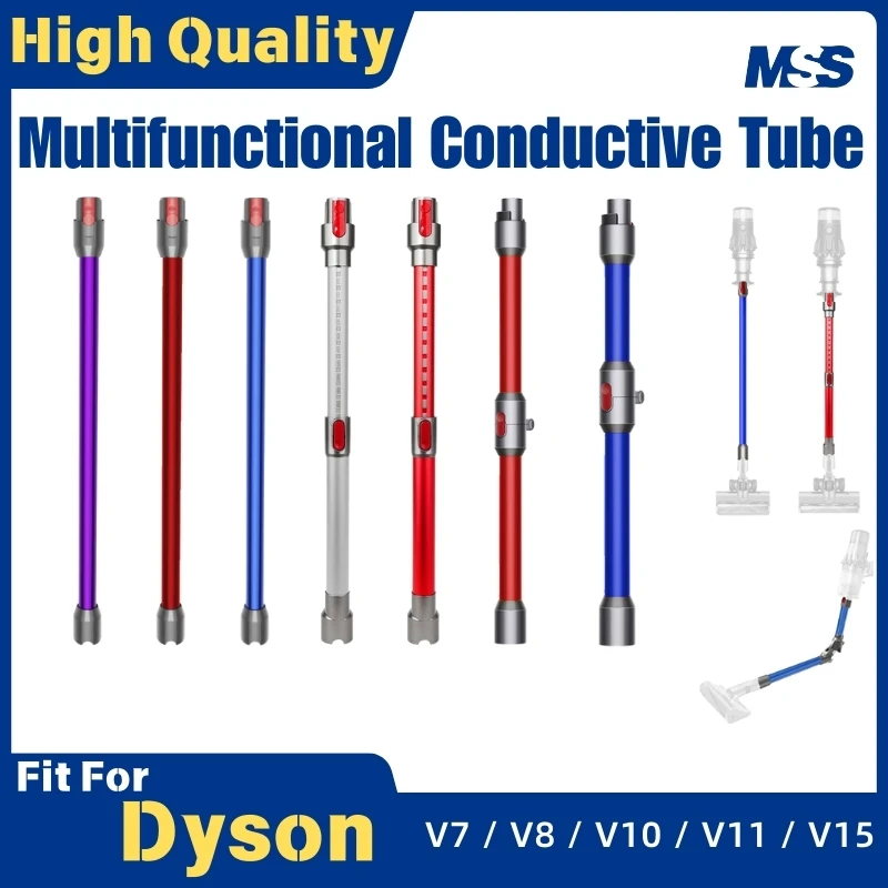 

MSS Extension Rod - Conductive Aluminum Telescopic & Foldable Extension Wand Tube For Dyson V7/V8/V10/V11/V15
