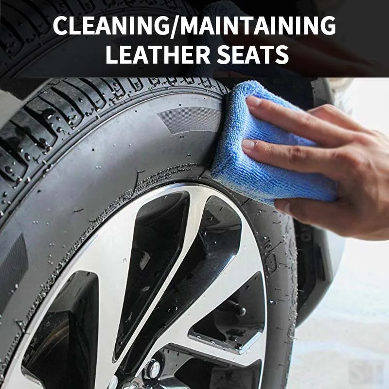 SEAMETAL 13pcs Car Polishing Waxing Sponge Microfiber Polish Scratch-Free Car Detailing Care Tool Kit for Auto Interior/Exterior