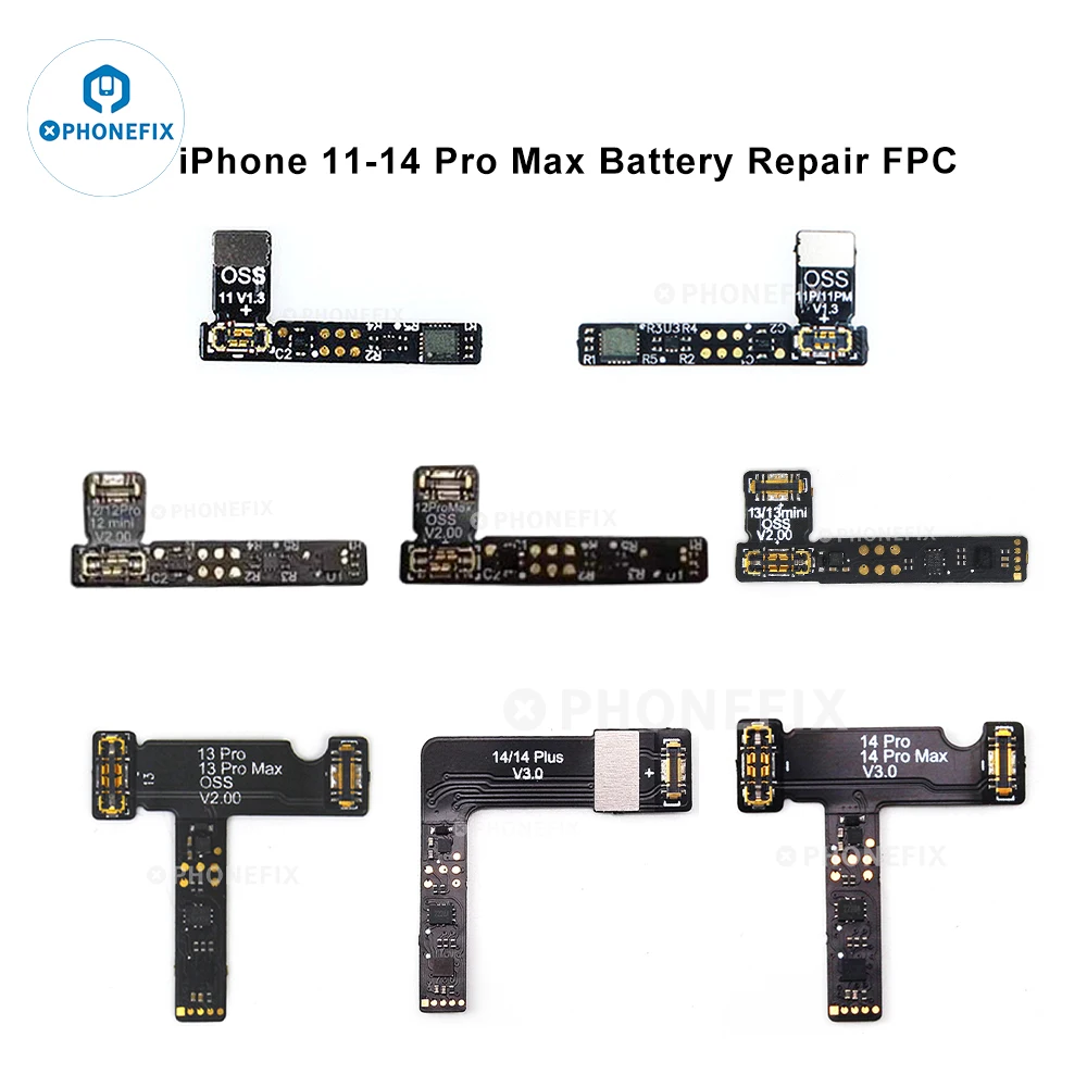 W11 W12 Pro Battery Non Genuine Information Removal Programmer for iPhone 11-15PM 0-100% Battery Health Modify Tag On Flex Cable