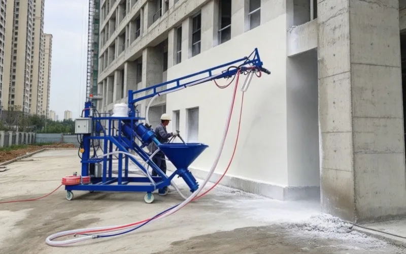 GRC Glass Fiber Reinforced Cement Spray Machine Suitable For Building Interior And Exterior Wall Decoration Screw-type Spraying