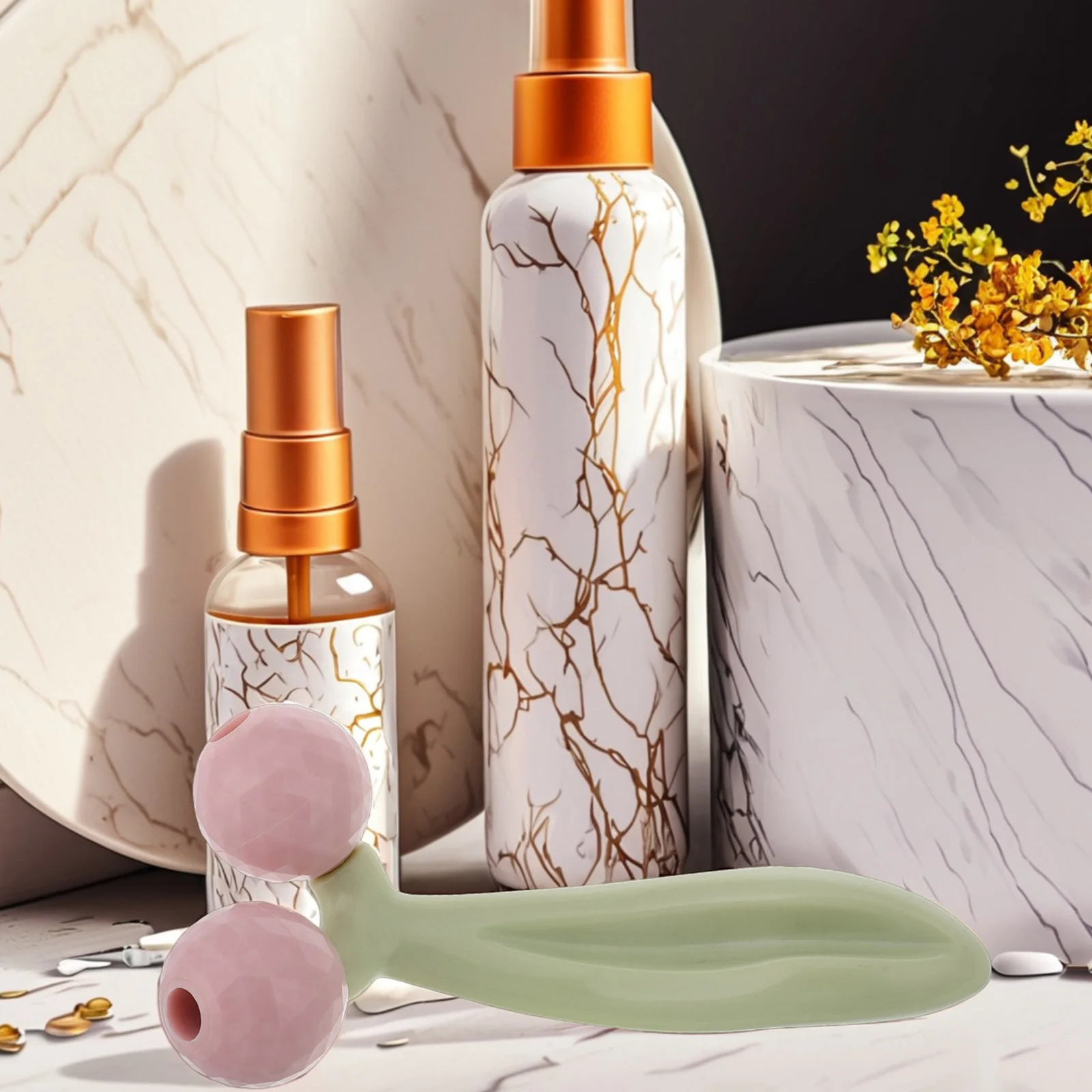 Masseur manuel à rouleaux pour le visage, outil de Massage du visage portatif en forme de V pour femmes, dispositif de soins de la peau Portable réduit les poches